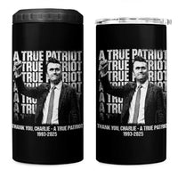 Charlie Kirk Freedom 4 in 1 Can Cooler Tumbler Vintage A True Patriot Patriotic American - Wonder Print Shop