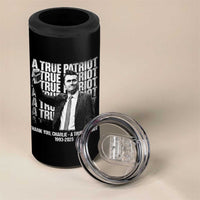 Charlie Kirk Freedom 4 in 1 Can Cooler Tumbler Vintage A True Patriot Patriotic American - Wonder Print Shop