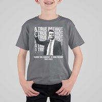 Charlie Kirk Freedom T Shirt For Kid Vintage A True Patriot Patriotic American - Wonder Print Shop