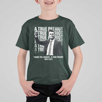 Charlie Kirk Freedom T Shirt For Kid Vintage A True Patriot Patriotic American - Wonder Print Shop