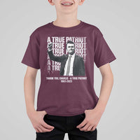 Charlie Kirk Freedom T Shirt For Kid Vintage A True Patriot Patriotic American - Wonder Print Shop