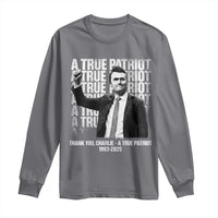 Charlie Kirk Freedom Long Sleeve Shirt Vintage A True Patriot Patriotic American - Wonder Print Shop