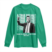 Charlie Kirk Freedom Long Sleeve Shirt Vintage A True Patriot Patriotic American - Wonder Print Shop