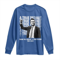 Charlie Kirk Freedom Long Sleeve Shirt Vintage A True Patriot Patriotic American - Wonder Print Shop