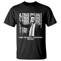 Charlie Kirk Freedom T Shirt Vintage A True Patriot Patriotic American - Wonder Print Shop