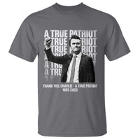 Charlie Kirk Freedom T Shirt Vintage A True Patriot Patriotic American - Wonder Print Shop