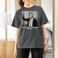Charlie Kirk Freedom T Shirt For Women Vintage A True Patriot Patriotic American - Wonder Print Shop
