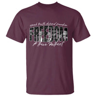 Charlie Kirk Freedom T Shirt A True Patriot Patriotic American - Wonder Print Shop