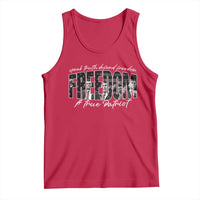 Charlie Kirk Freedom Tank Top A True Patriot Patriotic American - Wonder Print Shop