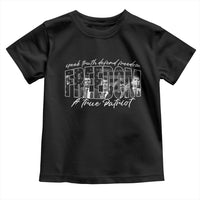 Charlie Kirk Freedom Toddler T Shirt A True Patriot Patriotic American - Wonder Print Shop