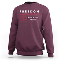Charlie Kirk Memorial Sweatshirt Freedom Shouldnt Cost This Much - Wonder Print Shop