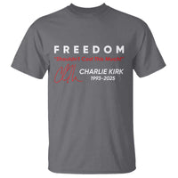 Charlie Kirk Memorial T Shirt Freedom Shouldnt Cost This Much - Wonder Print Shop