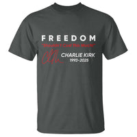 Charlie Kirk Memorial T Shirt Freedom Shouldnt Cost This Much - Wonder Print Shop