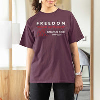 Charlie Kirk Memorial T Shirt For Women Freedom Shouldnt Cost This Much - Wonder Print Shop