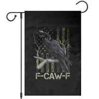 Funny Crow Garden Flag F-Caw-F Raven Camo USA Flag Adult Humor - Wonder Print Shop