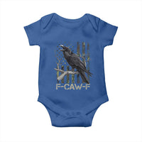 Funny Crow Baby Onesie F-Caw-F Raven Camo USA Flag Adult Humor - Wonder Print Shop