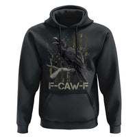 Funny Crow Hoodie F-Caw-F Raven Camo USA Flag Adult Humor - Wonder Print Shop