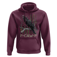 Funny Crow Hoodie F-Caw-F Raven Camo USA Flag Adult Humor - Wonder Print Shop