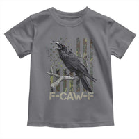 Funny Crow Toddler T Shirt F-Caw-F Raven Camo USA Flag Adult Humor - Wonder Print Shop