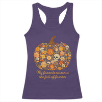 My Favorite Season is the Fall of Fascism Racerback Tank Top Social Justice Halloween Activist - Wonder Print Shop