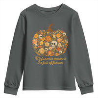 My Favorite Season is the Fall of Fascism Youth Sweatshirt Social Justice Halloween Activist - Wonder Print Shop