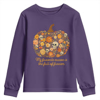 My Favorite Season is the Fall of Fascism Youth Sweatshirt Social Justice Halloween Activist - Wonder Print Shop