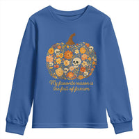 My Favorite Season is the Fall of Fascism Youth Sweatshirt Social Justice Halloween Activist - Wonder Print Shop