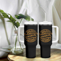 Charlie Kirk Memorial Tumbler With Handle Vintage The Man The Myth The Legend - Wonder Print Shop