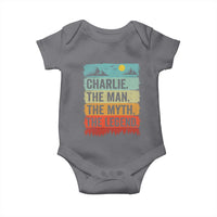 Charlie The Man The Myth The Legend Baby Onesie Retro Vintage - Wonder Print Shop