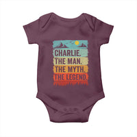 Charlie The Man The Myth The Legend Baby Onesie Retro Vintage - Wonder Print Shop
