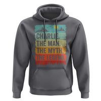 Charlie The Man The Myth The Legend Hoodie Retro Vintage - Wonder Print Shop