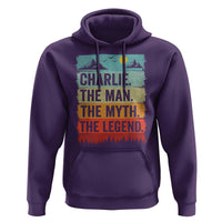 Charlie The Man The Myth The Legend Hoodie Retro Vintage - Wonder Print Shop