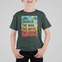 Charlie The Man The Myth The Legend T Shirt For Kid Retro Vintage - Wonder Print Shop