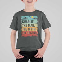 Charlie The Man The Myth The Legend T Shirt For Kid Retro Vintage - Wonder Print Shop