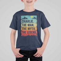 Charlie The Man The Myth The Legend T Shirt For Kid Retro Vintage - Wonder Print Shop