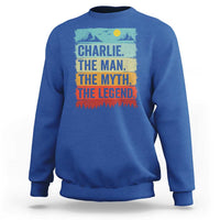 Charlie The Man The Myth The Legend Sweatshirt Retro Vintage - Wonder Print Shop