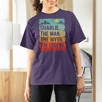 Charlie The Man The Myth The Legend T Shirt For Women Retro Vintage - Wonder Print Shop