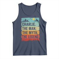 Charlie The Man The Myth The Legend Tank Top Retro Vintage - Wonder Print Shop