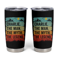 Charlie The Man The Myth The Legend Tumbler Cup Retro Vintage - Wonder Print Shop