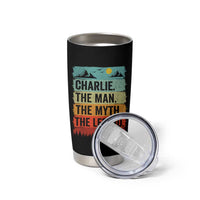 Charlie The Man The Myth The Legend Tumbler Cup Retro Vintage - Wonder Print Shop