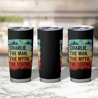Charlie The Man The Myth The Legend Tumbler Cup Retro Vintage - Wonder Print Shop