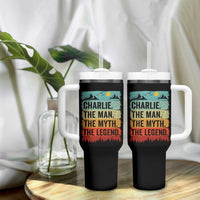 Charlie The Man The Myth The Legend Tumbler With Handle Retro Vintage - Wonder Print Shop