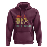 Retro Charlie The Man The Myth The Legend Hoodie - Wonder Print Shop