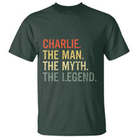 Retro Charlie The Man The Myth The Legend T Shirt - Wonder Print Shop