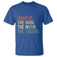 Retro Charlie The Man The Myth The Legend T Shirt - Wonder Print Shop