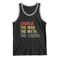 Retro Charlie The Man The Myth The Legend Tank Top - Wonder Print Shop
