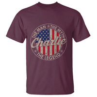 Charlie The Man The Myth The Legend T Shirt Retro Vintage American Flag - Wonder Print Shop