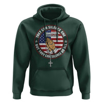 Charlie Kirk Memorial Hoodie Retro American Flag - Wonder Print Shop