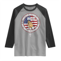Charlie Kirk Memorial Raglan Shirt Retro American Flag - Wonder Print Shop