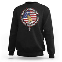 Charlie Kirk Memorial Sweatshirt Retro American Flag - Wonder Print Shop